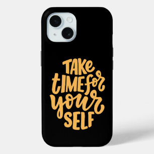 Funda Para iPhone 15 Tómate Tiempo Para Inspirarte