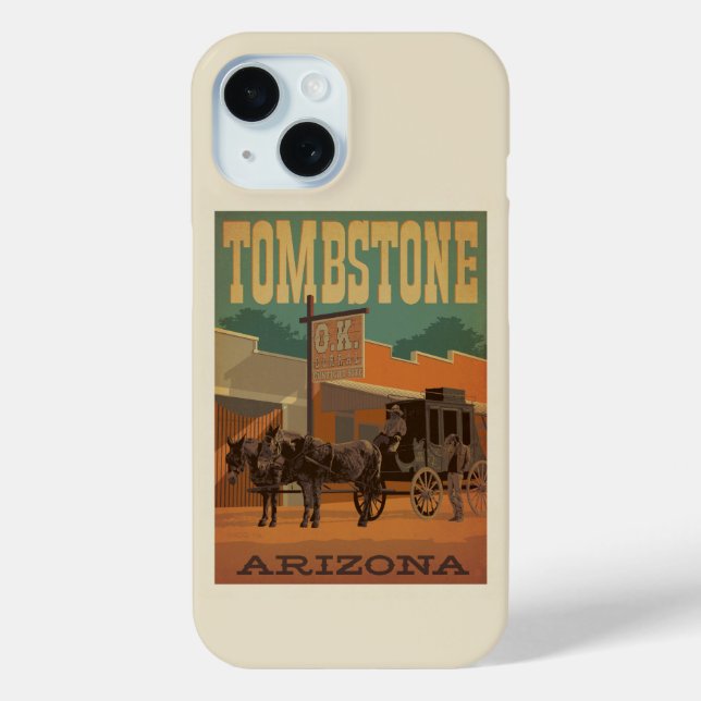 Funda De Case-Mate Para iPhone Tombstone, Arizona (Reverso )