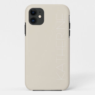 Funda Para iPhone 11 Tono natural terroso neutro beige personalizado