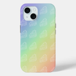 Funda Para iPhone 15 Tonos arcoiris