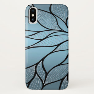 Funda Para iPhone X Tonos creativos azul cielo Patrón de salida 