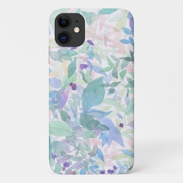 Funda De Case-Mate Para iPhone Tonos de estuche de teléfono floral azul (Reverso)