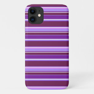 Funda Para iPhone 11 Tonos de rayas violetas