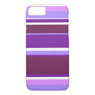 Funda Para iPhone 8/7 Tonos de rayas violetas