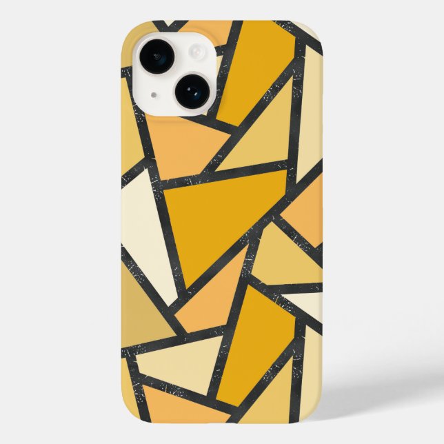 Funda De Case-Mate Para iPhone Tonos de vidrio manchado amarillo (Reverso )