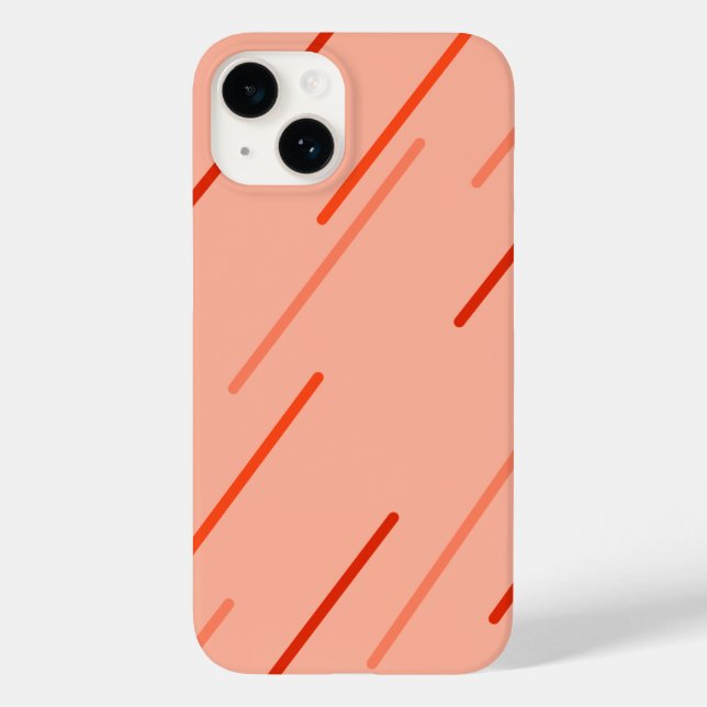 Funda De Case-Mate Para iPhone tonos naranjas y rojos (Reverso )