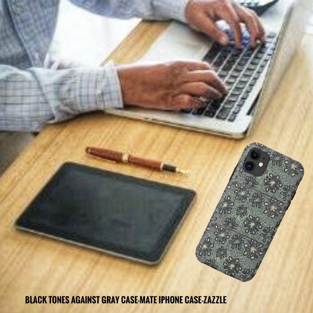 Funda De Case-Mate Para iPhone Tonos negros contra el gris (Subido por el creador)