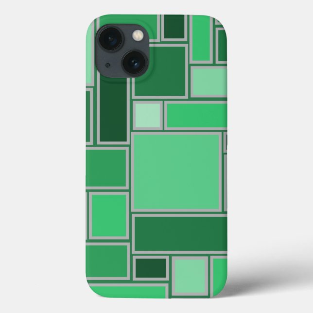 Funda De Case-Mate Para iPhone Tonos verdes (Reverso)