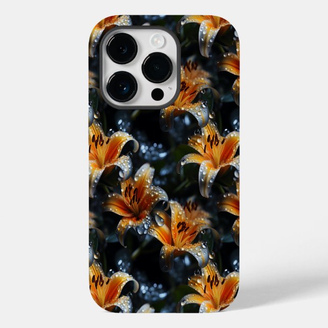 Funda De Case-Mate Para iPhone Topaz Lillies (Reverso )