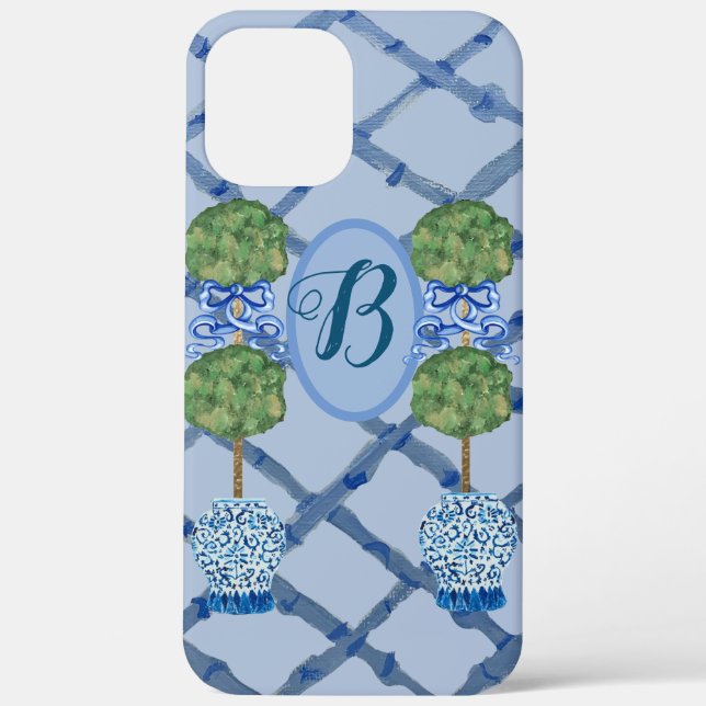 Funda De Case-Mate Para iPhone Topiary Chinoiserie Ginger Jars Jar (Reverso )
