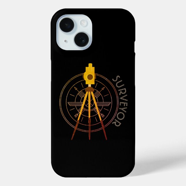 Funda De Case-Mate Para iPhone Topógrafo (Reverso )