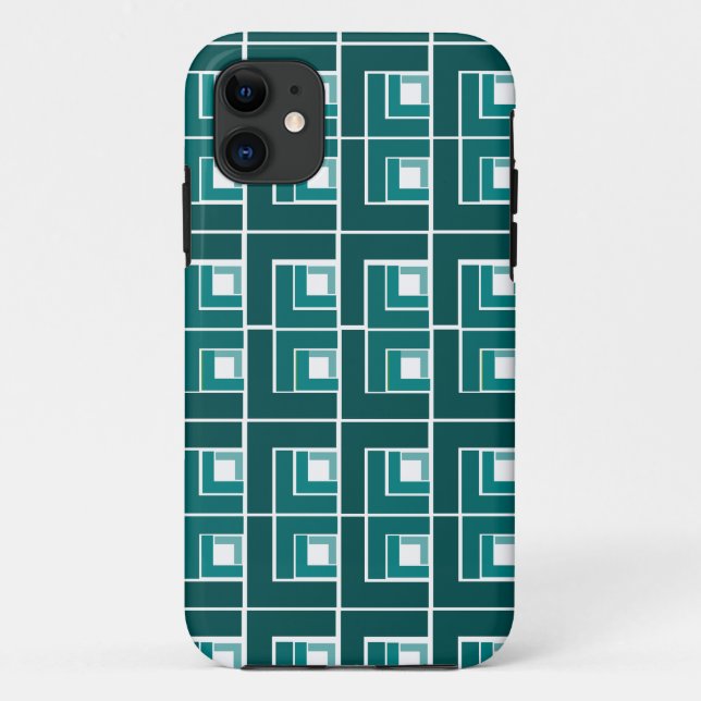 Funda De Case-Mate Para iPhone Topsy Turvy verde azulado (Reverso)