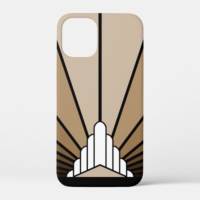 Funda De Case-Mate Para iPhone Toque solar Art deco (Reverso )