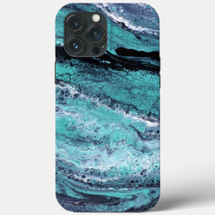 Funda Para iPhone 13 Pro Max Torbellino Negro Verde