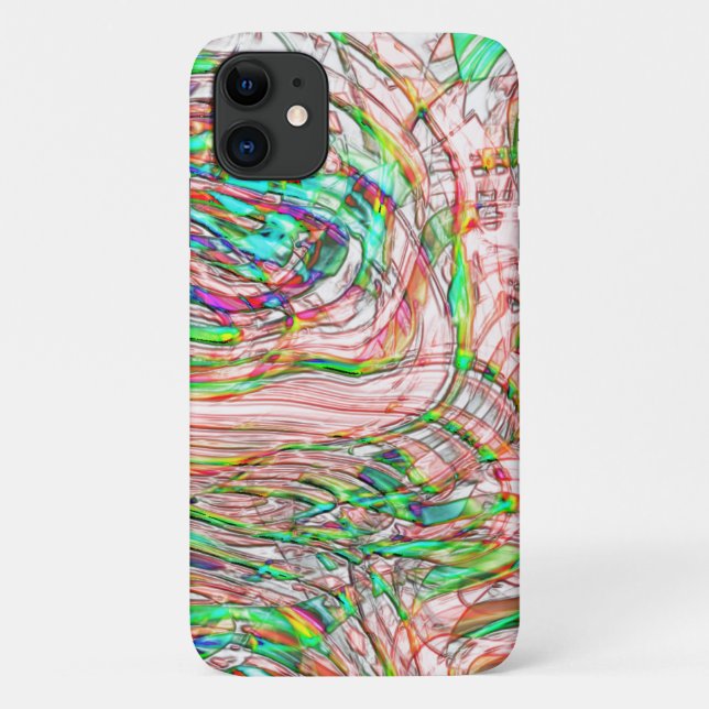 Funda De Case-Mate Para iPhone Tormenta de huellas torcidas (Reverso)