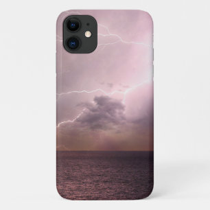 Funda Para iPhone 11 Tormenta de relámpago oceánico