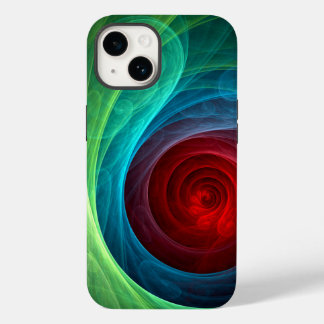 Funda Para iPhone 14 De Case-Mate Tormenta roja Floral Moderno Resumen Patrón de col