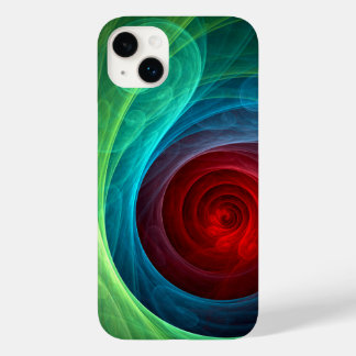 Funda Para iPhone 14 Plus De Case-Mate Tormenta roja Floral Moderno Resumen Patrón de col
