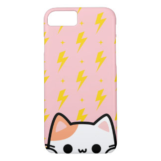 Funda Para iPhone 8/7 Tornillo rosado con gatito