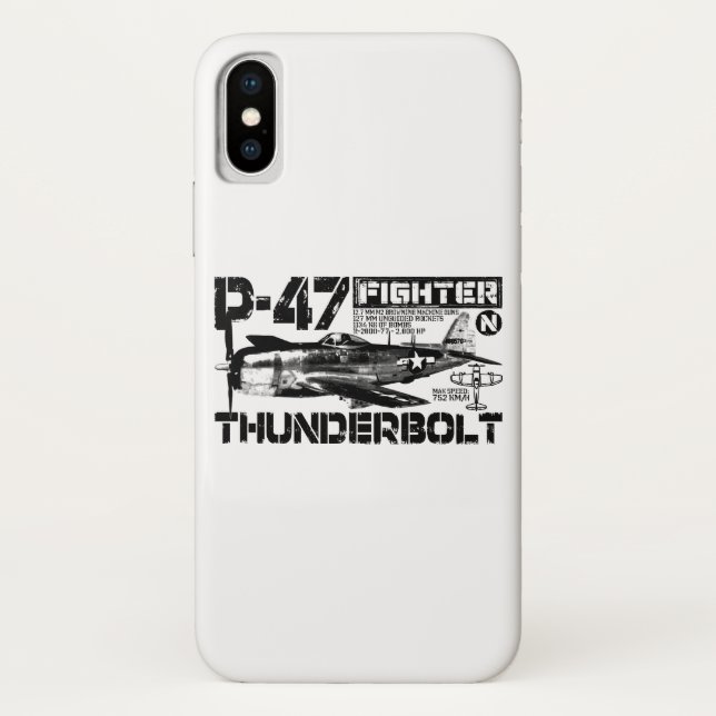 Funda De Case-Mate Para iPhone Tornillo trasero P-47 (Reverso)