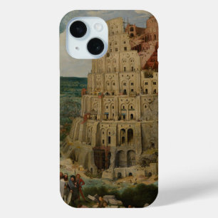 Funda Para iPhone 15 Torre de Babel por Peter Bruegel el mayor