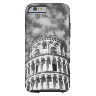 Funda Resistente Para iPhone 6 Torre de Pisa Italia de inclinación blanca negra