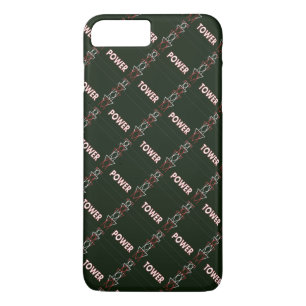 Funda Para iPhone 8 Plus/7 Plus Torre de transmisión y patrón de línea de alimenta