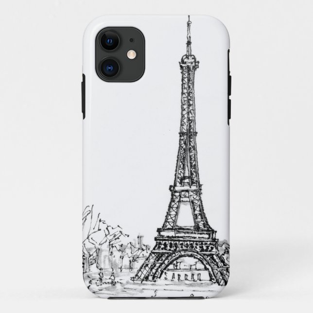 Funda De Case-Mate Para iPhone Torre Eiffel (Reverso)