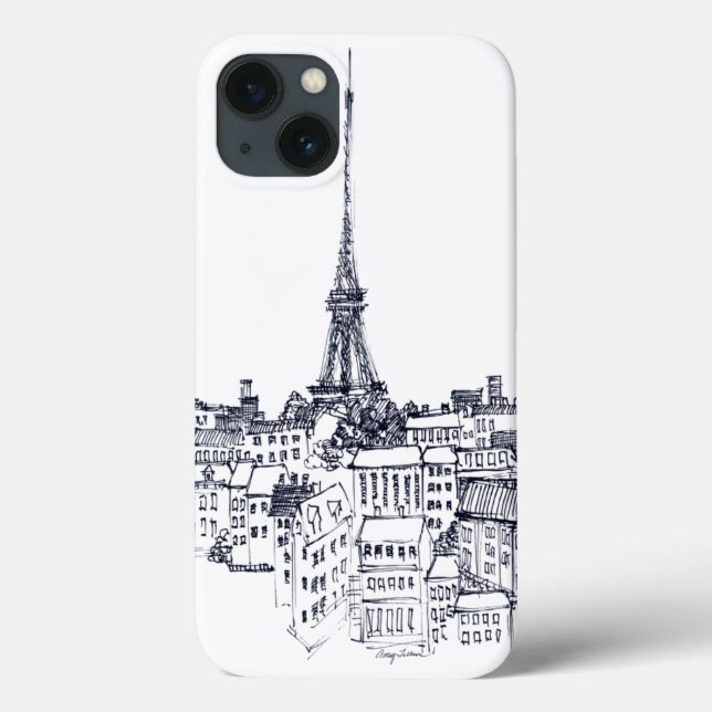 Funda De Case-Mate Para iPhone Torre Eiffel (Reverso)