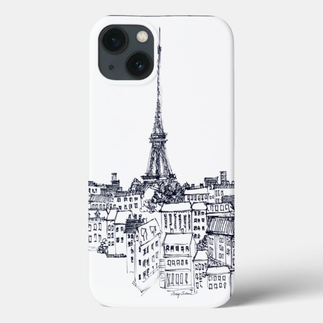 Funda De Case-Mate Para iPhone Torre Eiffel (Reverso)