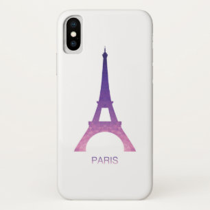 Funda Para iPhone X Torre Eiffel abstracta