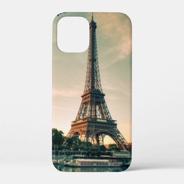 Funda De Case-Mate Para iPhone Torre Eiffel arrojar almohada (Reverso )