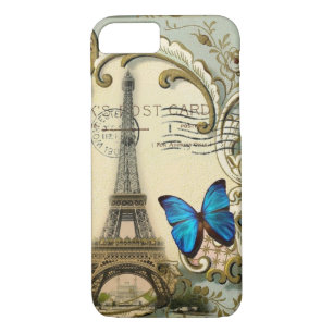 Funda Para iPhone 8/7 torre Eiffel gatsby de París del vintage de los