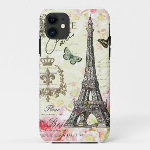 Funda Para iPhone 11 torre Eiffel moderna del francés del vintage