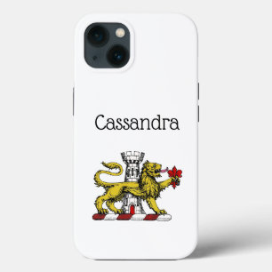 Funda Para iPhone 13 Torre León Fleur de Lis Escudo Emblem C