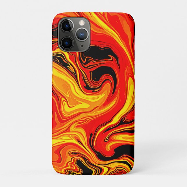Funda De Case-Mate Para iPhone Torrenciales Remolinos Abstractos de Emoción (Reverso)