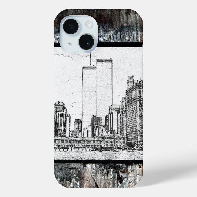 Funda De Case-Mate Para iPhone Torres Gemelas (Reverso )