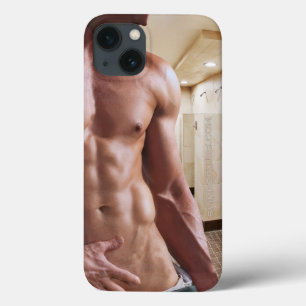 Funda Para iPhone 13 Torso de hombre musculoso sin camiseta de Slippery