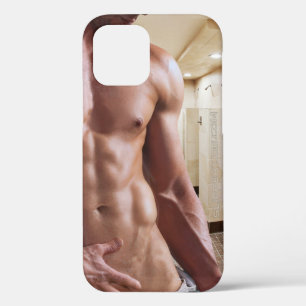 Funda Para iPhone 12 Pro Torso masculino musculoso sin camiseta de Slippery
