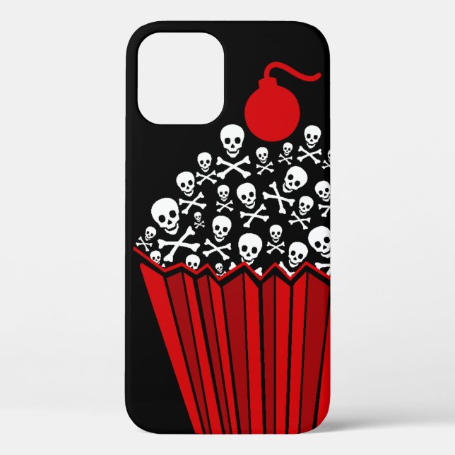 Funda De Case-Mate Para iPhone Torta de cráneo (Reverso )