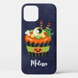 Funda Para iPhone 12 Torta de Halloween dulce y espeluznante con un gra