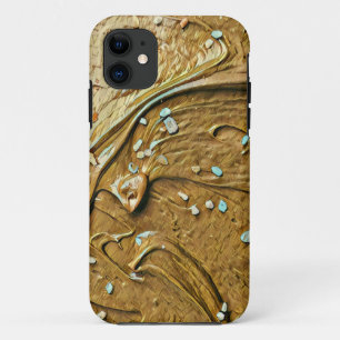 Funda Para iPhone 11 Torta de helado de chocolate fundida rociando