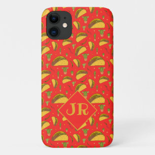 Funda Para iPhone 11 Tortilla de Tacos Guay y el patrón mexicano de Chi