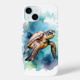 Funda Para iPhone 15 Tortuga acuática