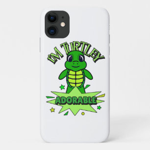 Funda Para iPhone 11 Tortuga Adorable Frase Divertida Totalmente Adorab