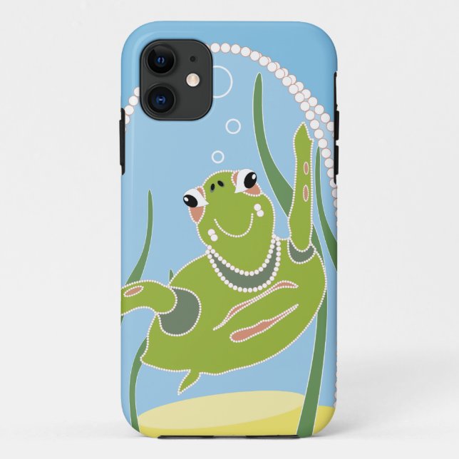 Funda De Case-Mate Para iPhone Tortuga de moda (Reverso)