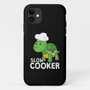 Funda Para iPhone 11 Tortuga Divertida Chef de Olla de Cocimiento Lento
