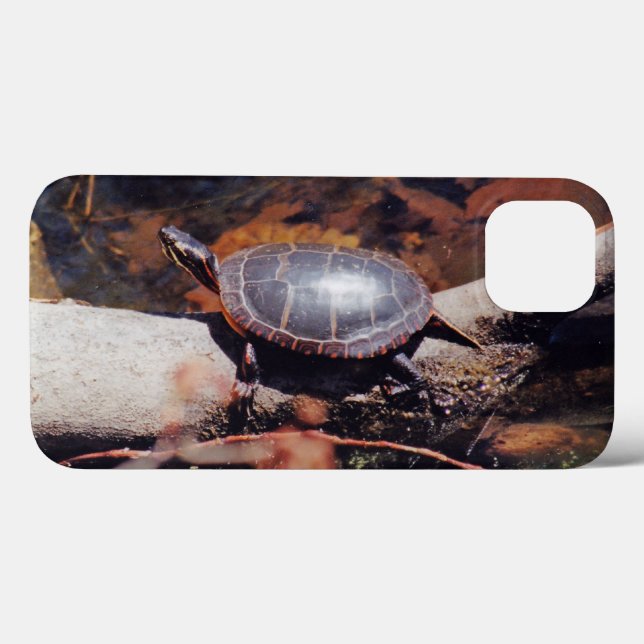 Funda De Case-Mate Para iPhone Tortuga Feliz (Reverso (Horizontal))
