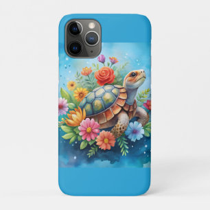 Funda Para iPhone 11 Pro Tortuga floral