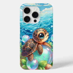Funda Para iPhone 15 Pro Tortuga marina de playa